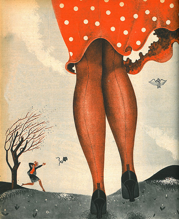 Annons för strumpbyxor 1935